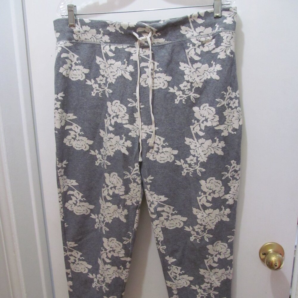 Isaac Mizrahi New York Floral Print Drawstring Waist Jogger Pants Joggers Sz XL